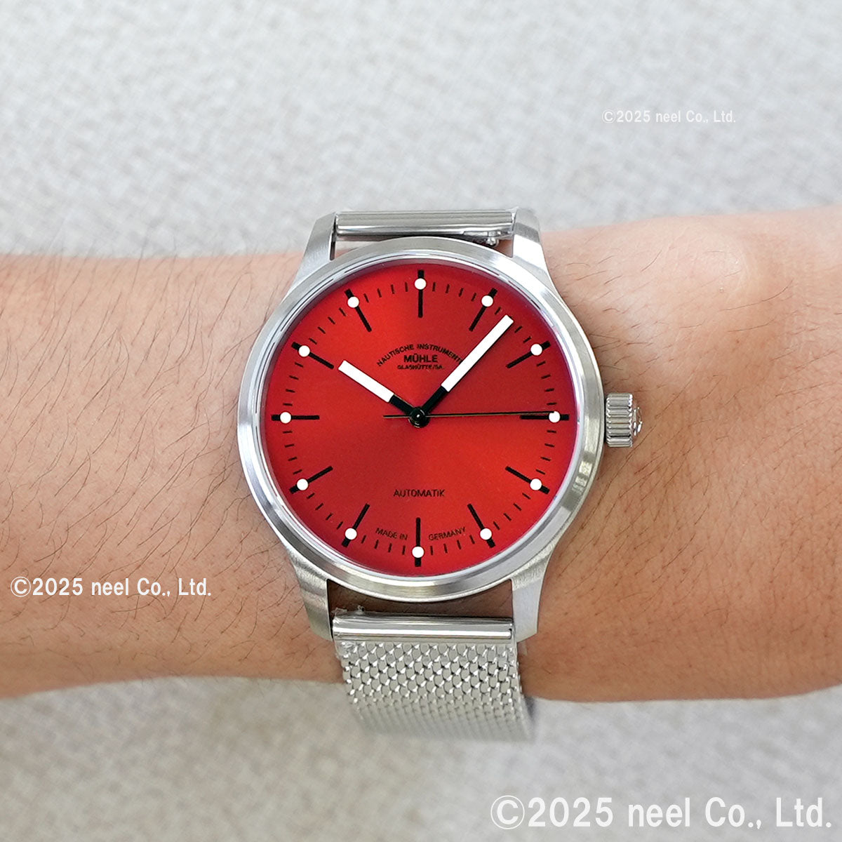 ミューレ グラスヒュッテ Muhle Glashutte パノヴァ レッド Panova Red 腕時計 メンズ 自動巻き M1-40-78-MB-II ドイツ製【正規品】【60回分割手数料無料!】