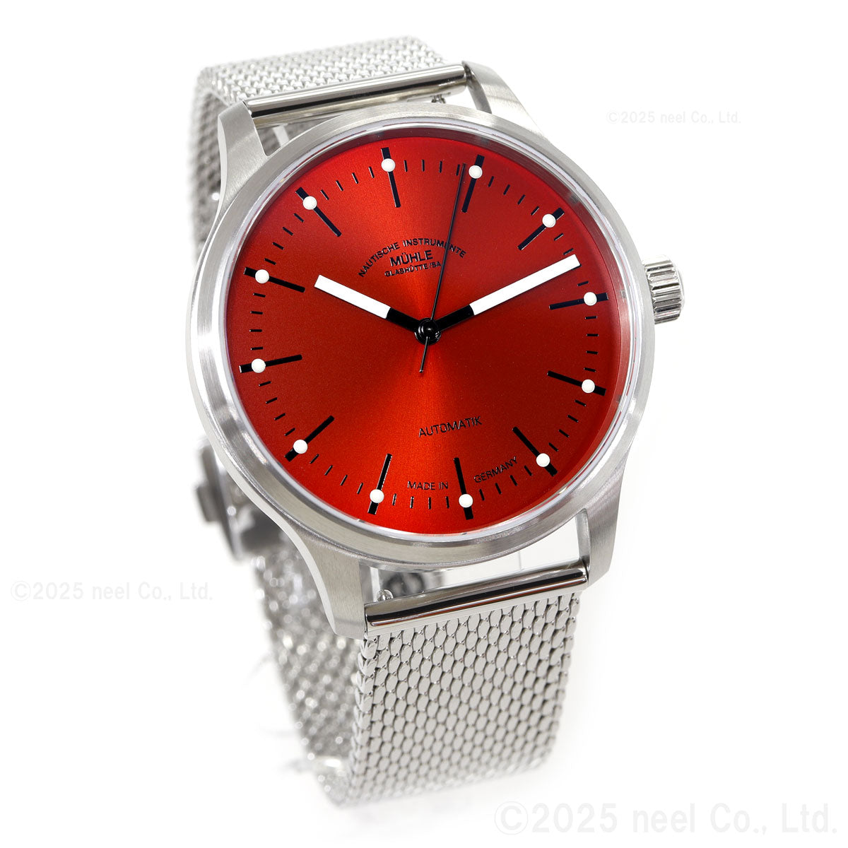 ミューレ グラスヒュッテ Muhle Glashutte パノヴァ レッド Panova Red 腕時計 メンズ 自動巻き M1-40-78-MB-II ドイツ製【正規品】【60回分割手数料無料!】