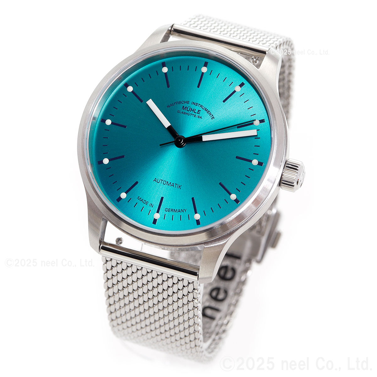ミューレ グラスヒュッテ Muhle Glashutte パノヴァ ターコイズブルー Panova Turquoise Blue 腕時計 自動巻き M1-40-79-MB ドイツ製【正規品】【60回分割手数料無料!】