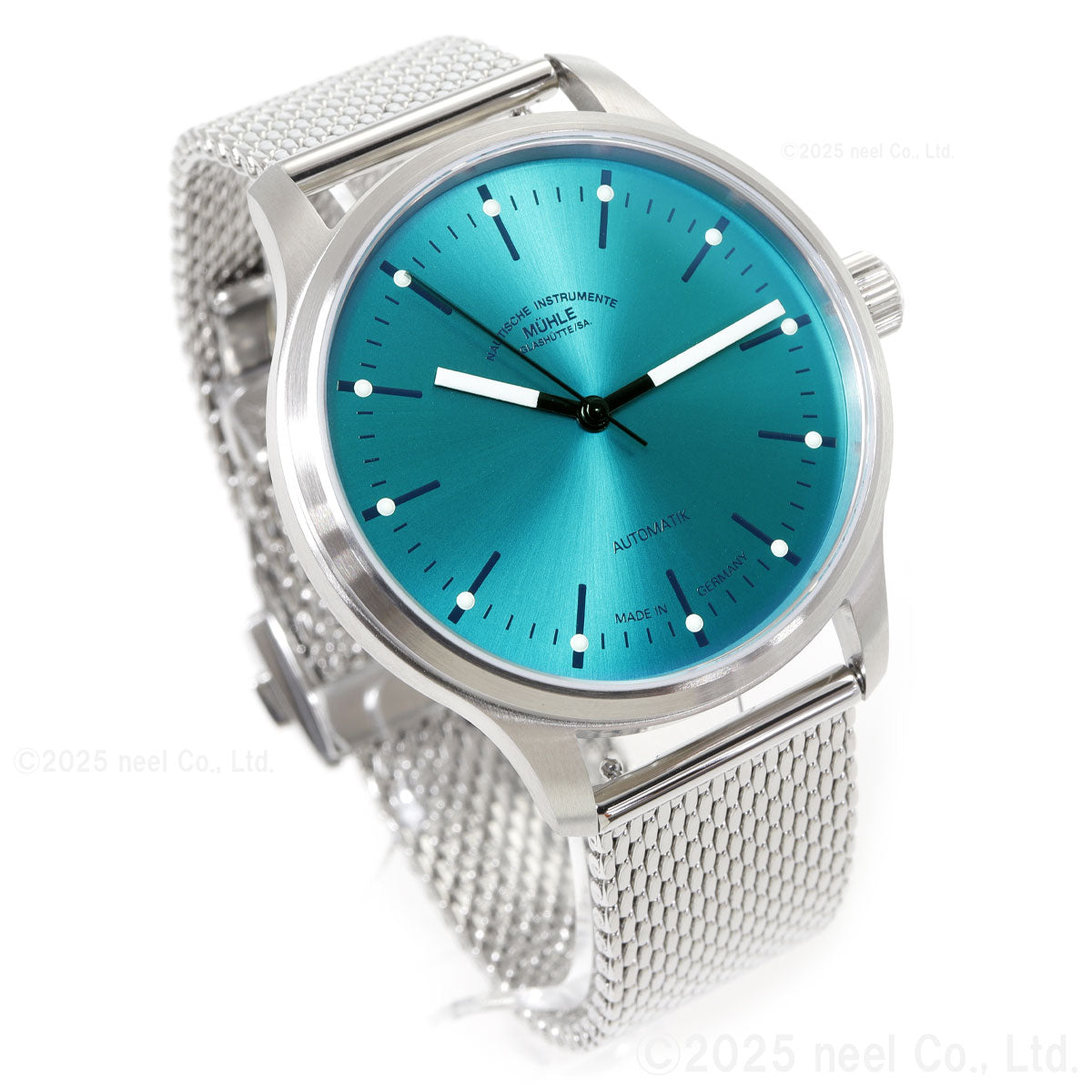 ミューレ グラスヒュッテ Muhle Glashutte パノヴァ ターコイズブルー Panova Turquoise Blue 腕時計 自動巻き M1-40-79-MB ドイツ製【正規品】【60回分割手数料無料!】