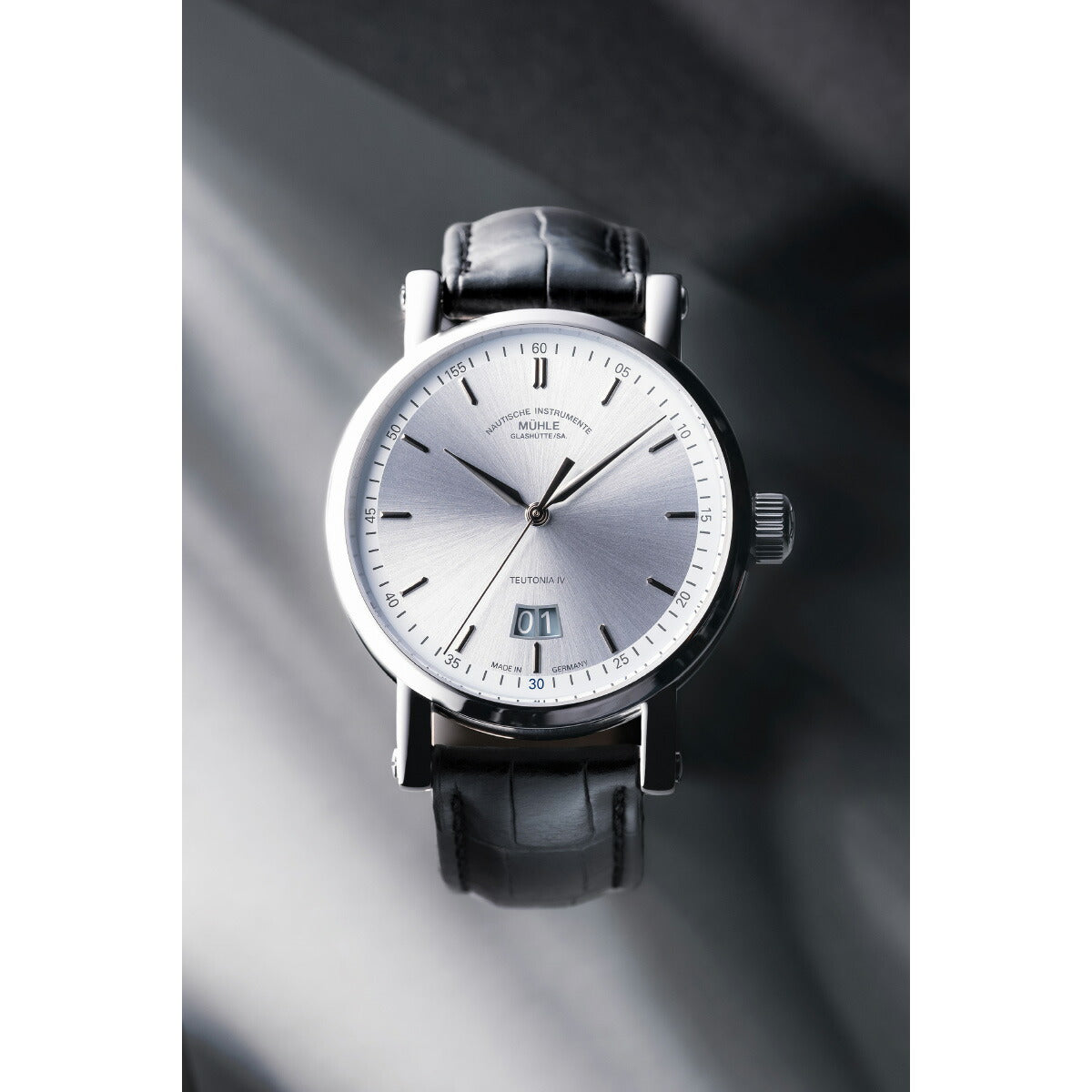 ミューレ グラスヒュッテ Muhle Glashutte テイトニア IV ビッグデイト エディション1994 自動巻き 腕時計 M1-44-72-1994-LB【正規品】【60回分割手数料無料!】