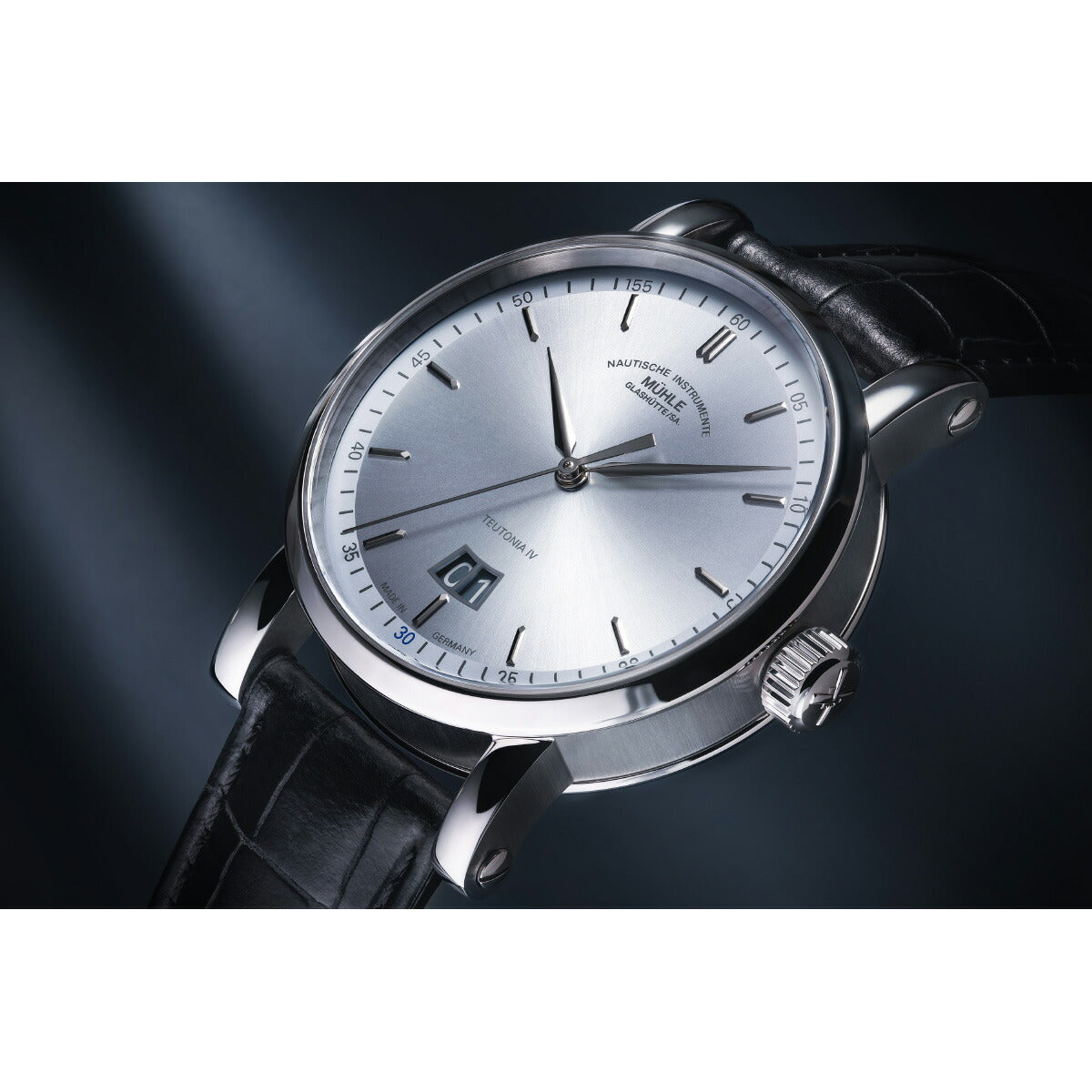 ミューレ グラスヒュッテ Muhle Glashutte テイトニア IV ビッグデイト エディション1994 自動巻き 腕時計 M1-44-72-1994-LB【正規品】【60回分割手数料無料!】