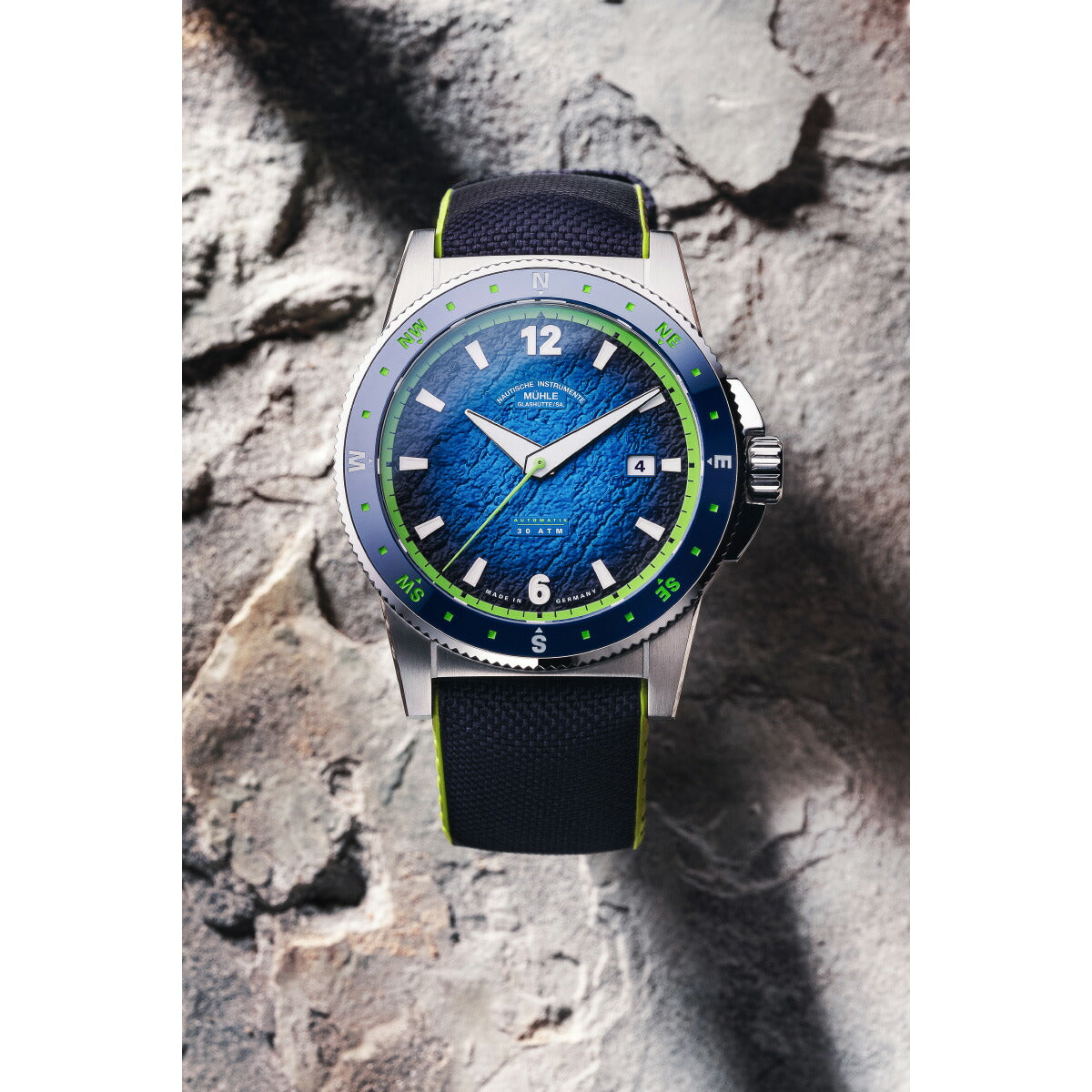 ミューレ・グラスヒュッテ Muhle Glashutte スポーティヴォ コンパスデイト Sportivo Compass Date 自動巻き 腕時計 メンズ M1-52-22-CK ドイツ製【2024 新作】