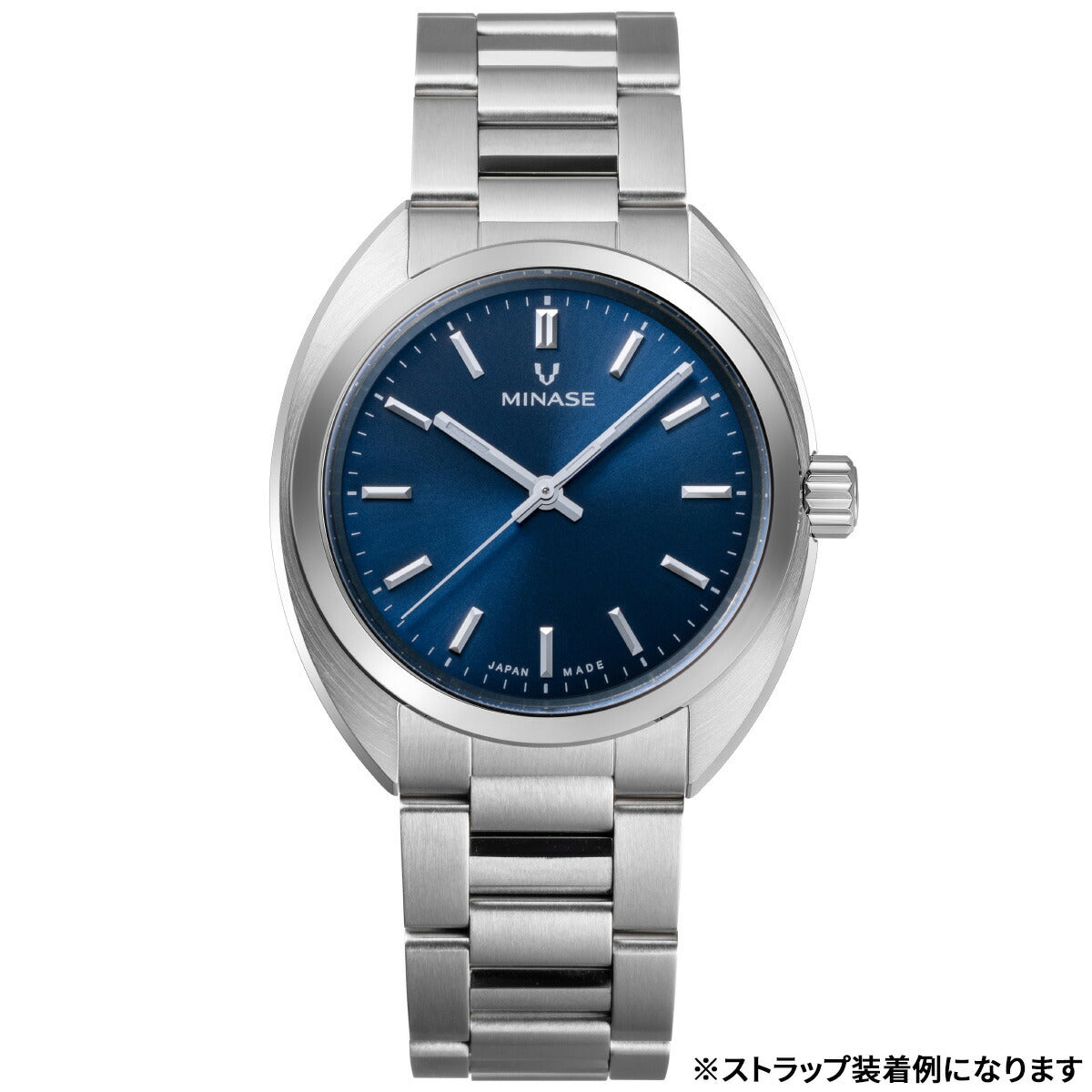 ミナセ MINASE 腕時計 本体 自動巻き メンズ MASTER CRAFT M3 マスタークラフト M3 サンレイ文字盤 ブルー M3M3-BL2【60回分割手数料無料!】