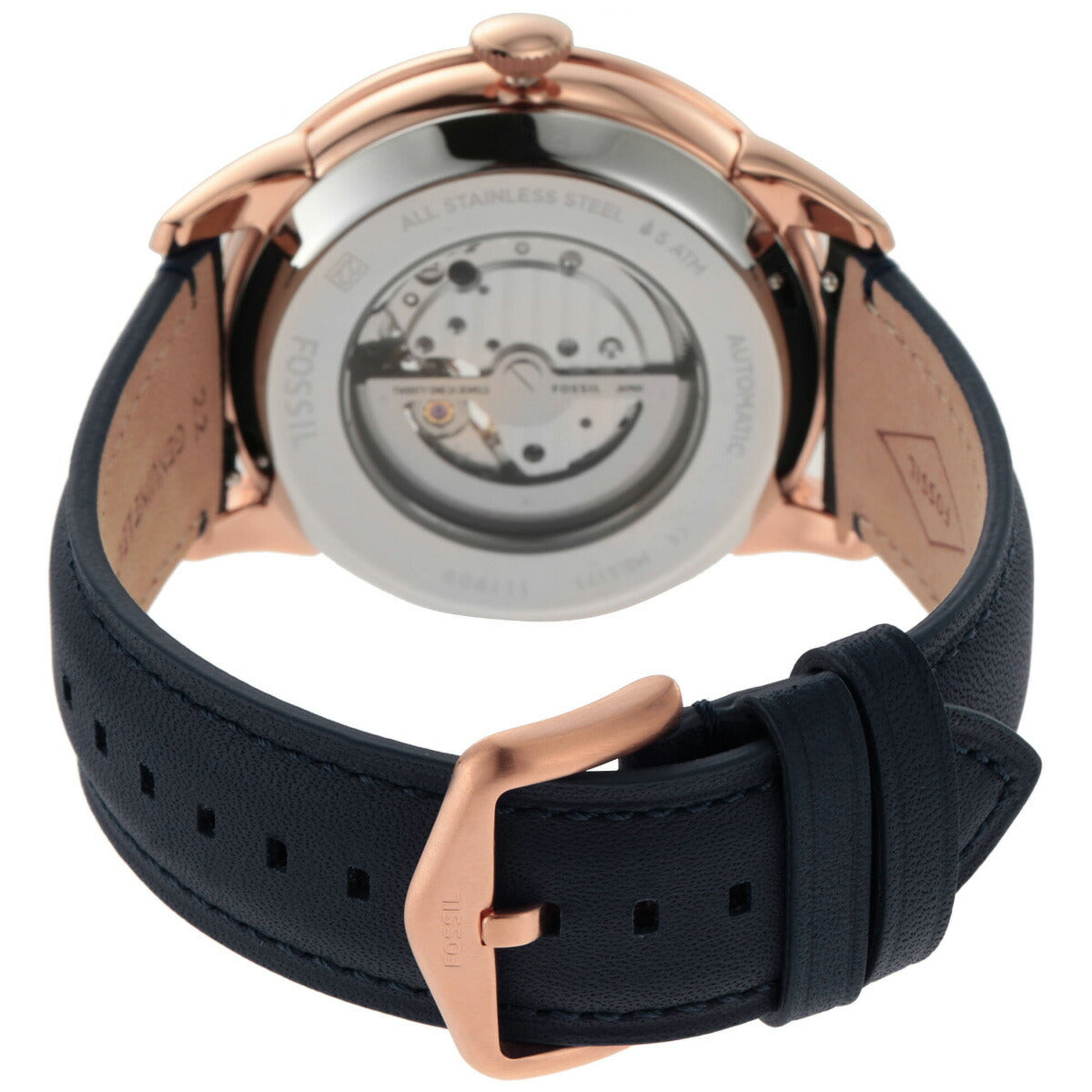 フォッシル FOSSIL 腕時計 メンズ 自動巻き マルチファンクション TOWNSMAN オートマティック ネイビーレザーウォッチ ME3171