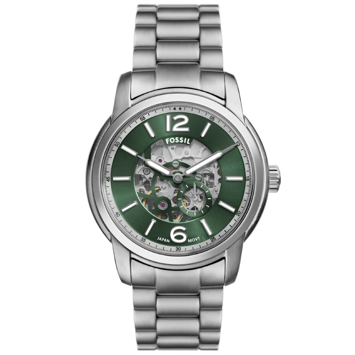 フォッシル FOSSIL 腕時計 メンズ 自動巻き HERITAGE オートマティック ステンレススチールウォッチ ME3262