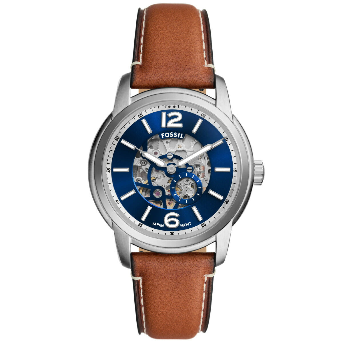 フォッシル FOSSIL 腕時計 メンズ 自動巻き FOSSIL HERITAGE オートマティック ブラウン レザーウォッチ ME3263