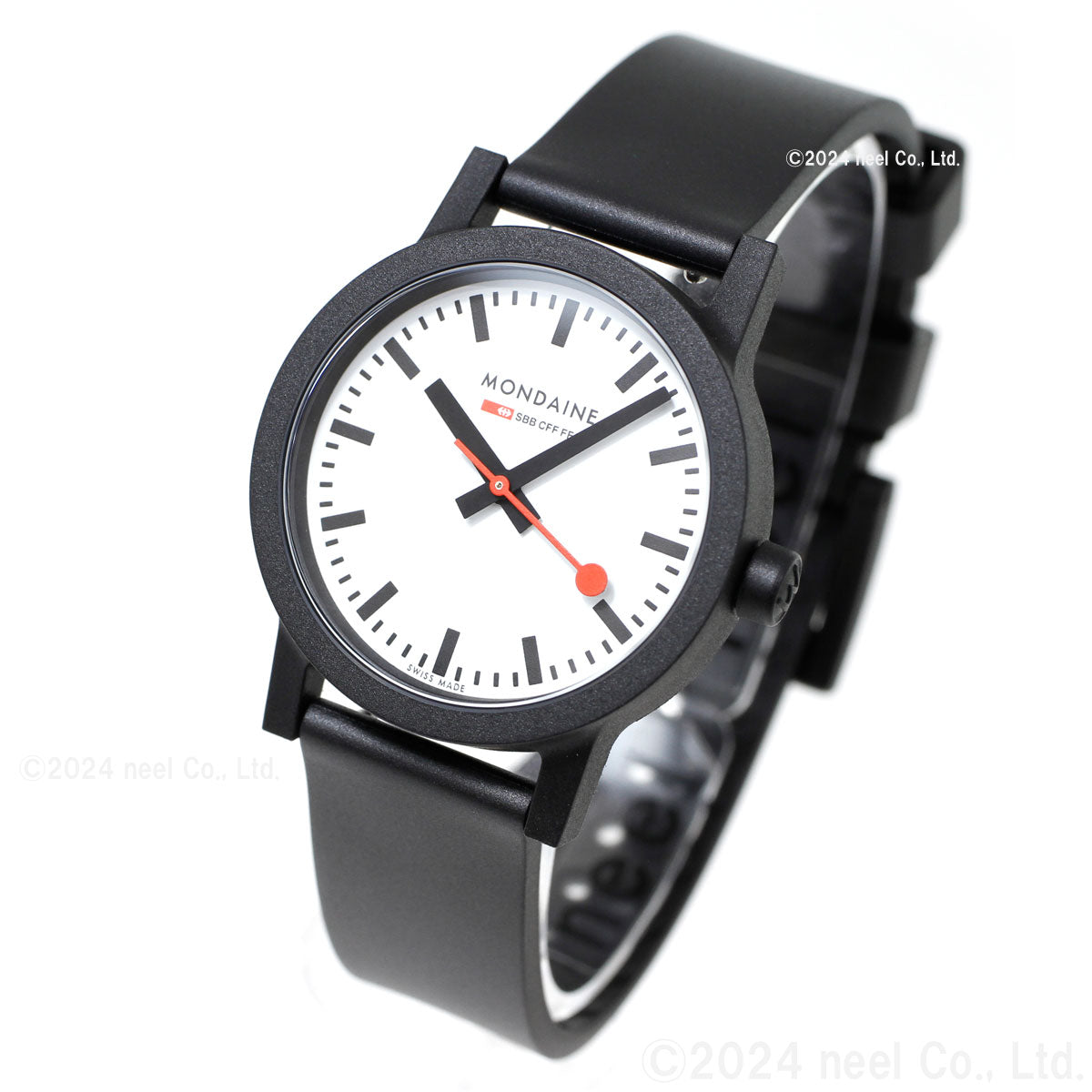 モンディーン MONDAINE 腕時計 レディース エッセンス 32mm ホワイトダイヤル essence MS1.32110.RB