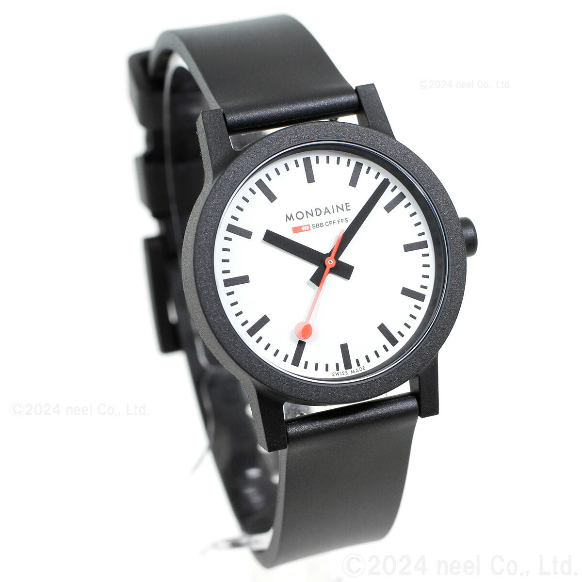 モンディーン MONDAINE 腕時計 レディース エッセンス 32mm ホワイトダイヤル essence MS1.32110.RB