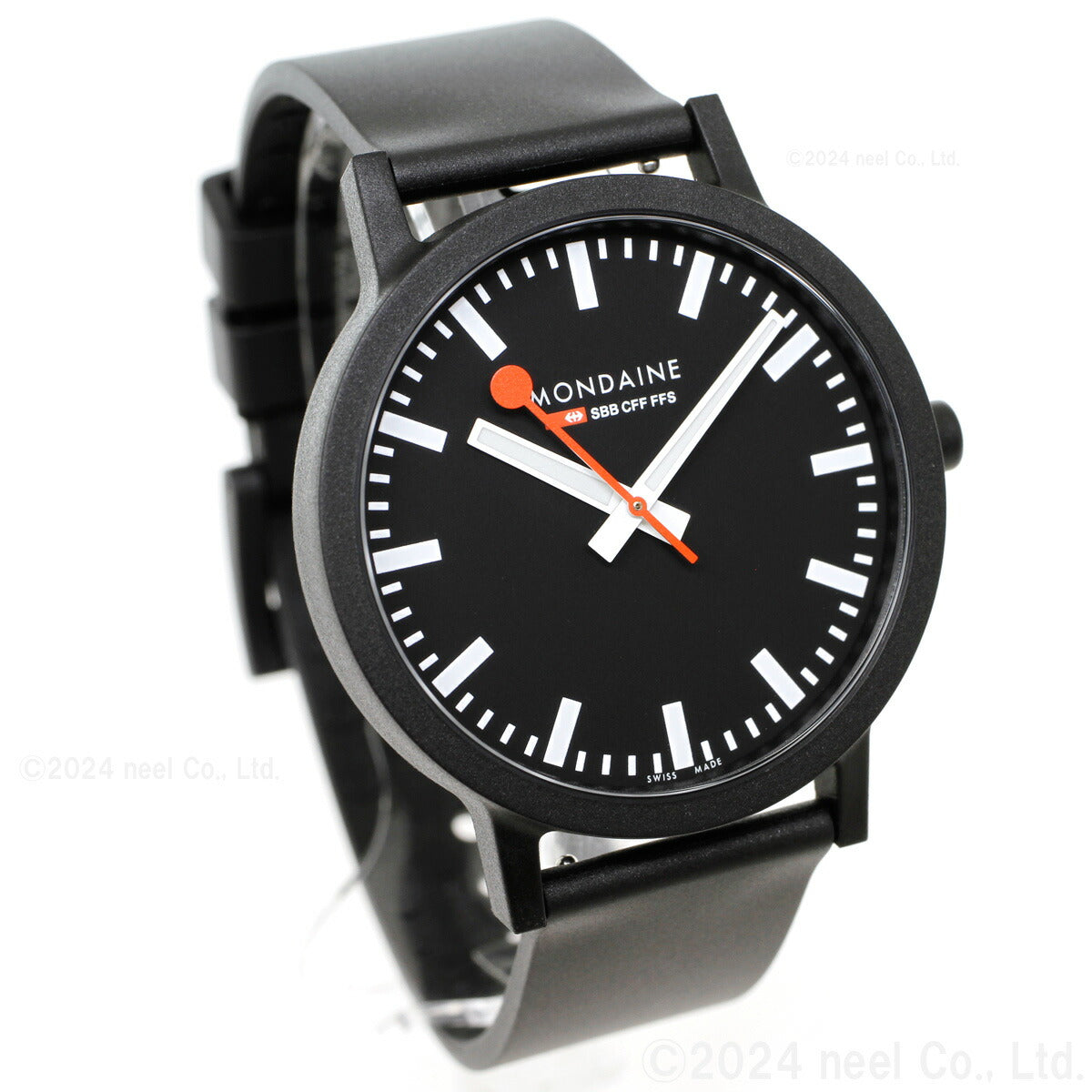 モンディーン MONDAINE 腕時計 メンズ レディース エッセンス 41mm ブラックダイヤル essence MS1.41120.RB