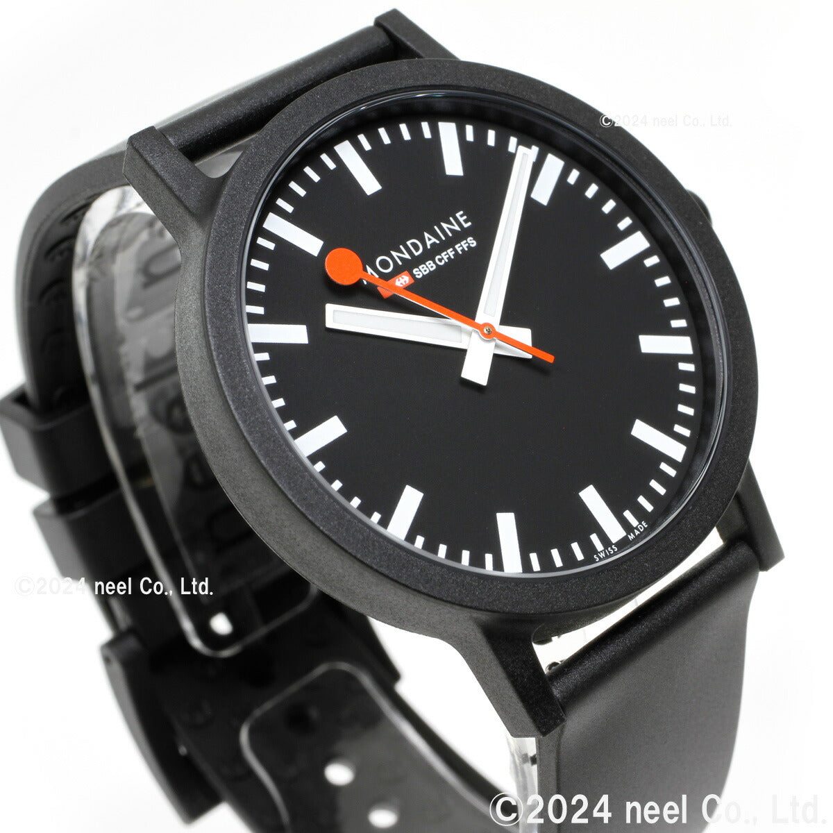 モンディーン MONDAINE 腕時計 メンズ レディース エッセンス 41mm ブラックダイヤル essence MS1.41120.RB