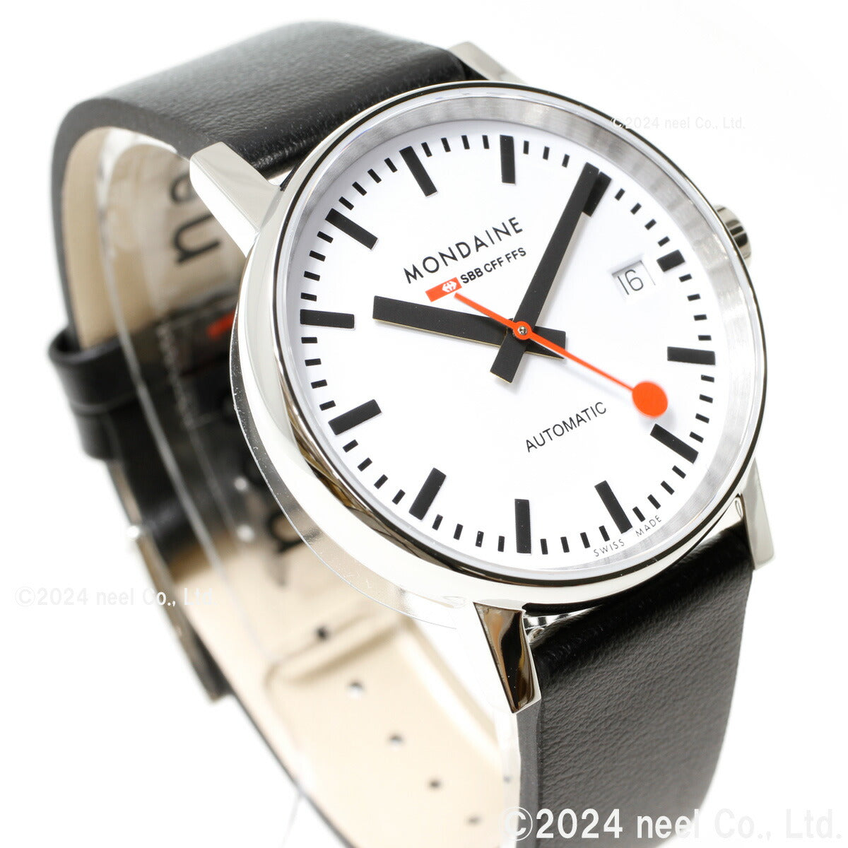 モンディーン MONDAINE 自動巻き 腕時計 レディース エヴォ2 オートマティック 35mm グレープビーガンレザー evo2 MSE.35610.LBV