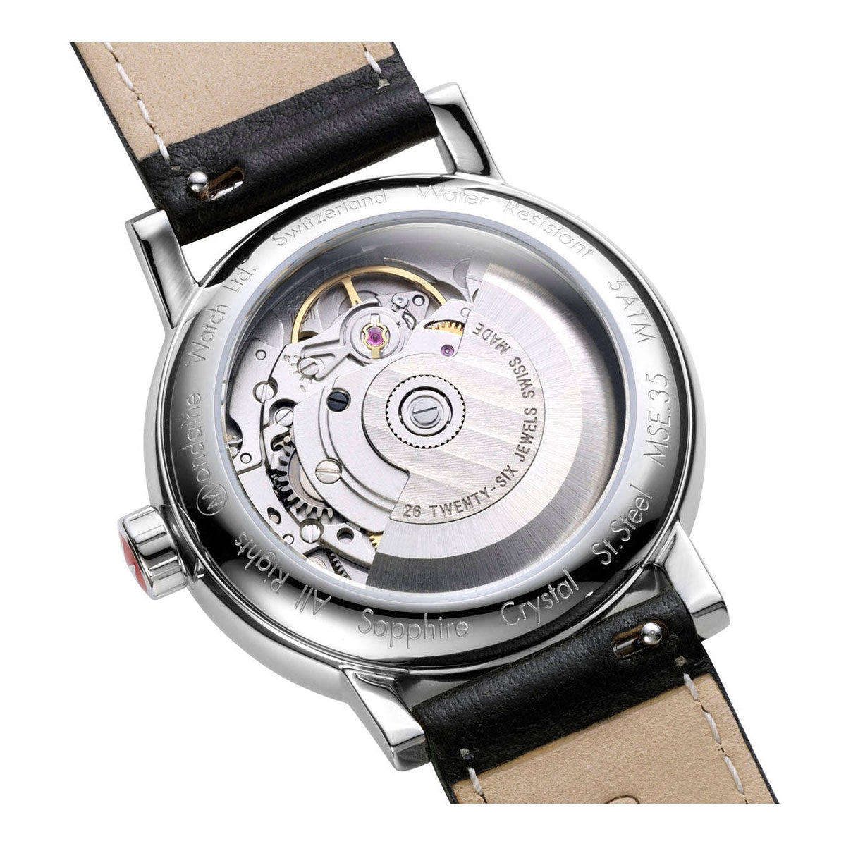 モンディーン MONDAINE 自動巻き 腕時計 レディース エヴォ2 オートマティック 35mm グレープビーガンレザー evo2 MSE.35610.LBV