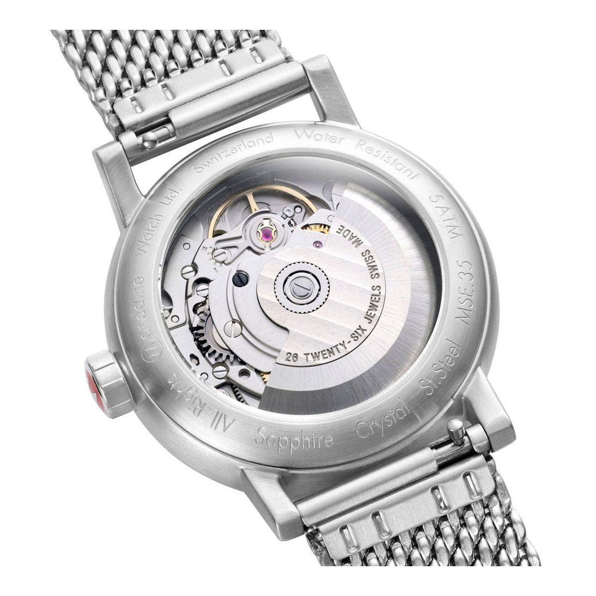 モンディーン MONDAINE 自動巻き 腕時計 レディース エヴォ2 オートマティック 35mm メッシュブレスレット evo2 MSE.35610.SM