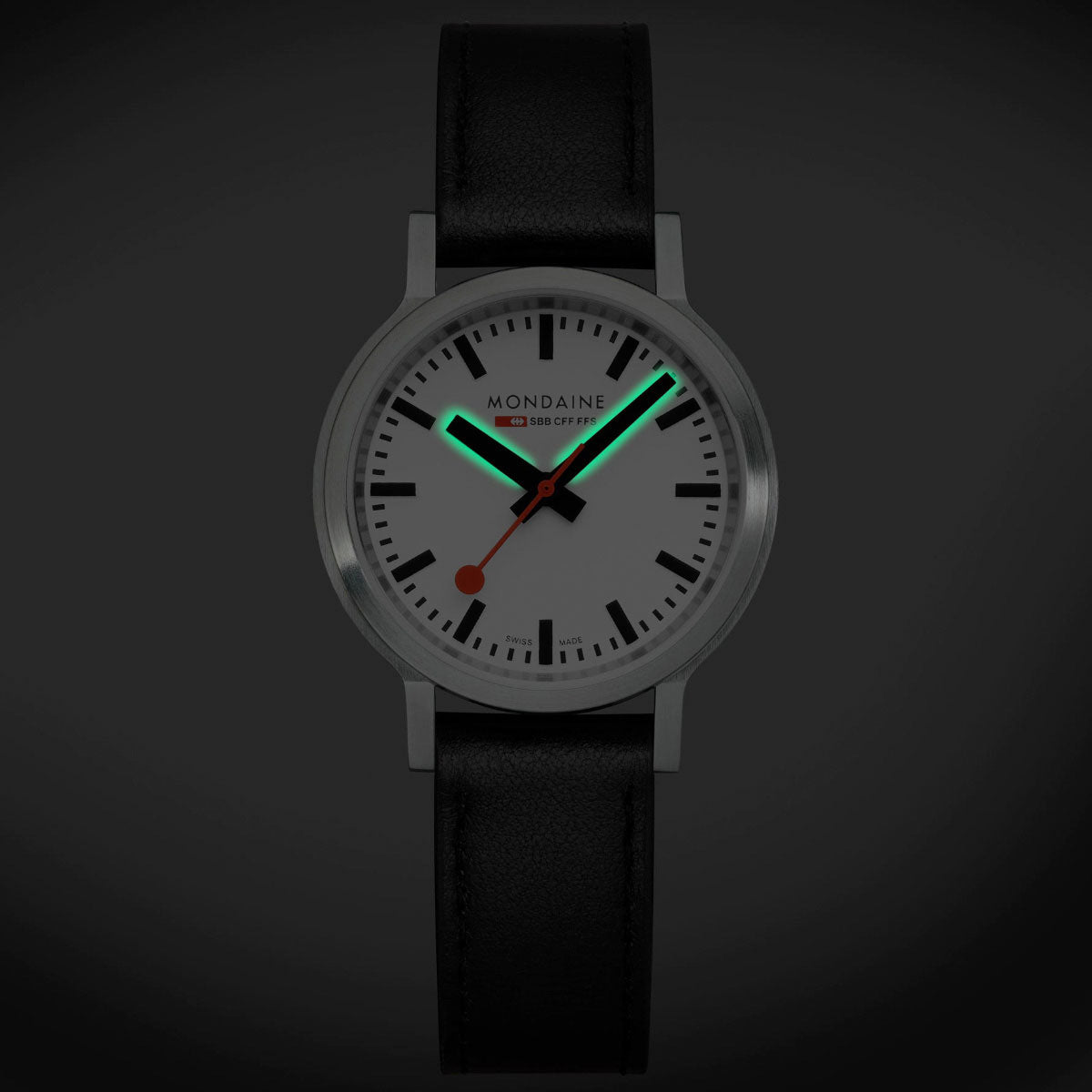 モンディーン MONDAINE 腕時計 レディース ストップ・トゥ・ゴー 34mm グレープビーガンレザー stop2go MST.3401B.LBV.SET