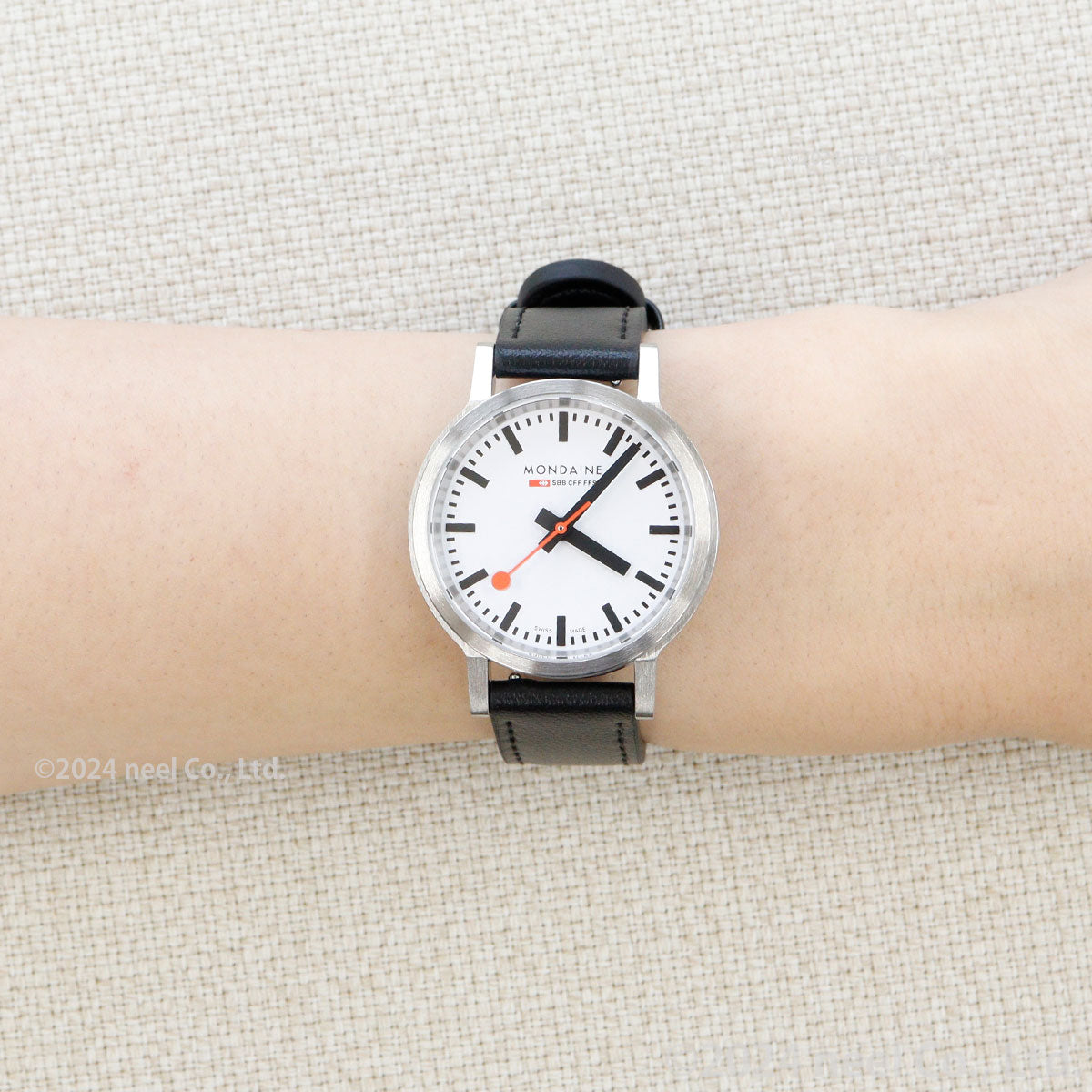 モンディーン MONDAINE 腕時計 レディース ストップ・トゥ・ゴー 34mm グレープビーガンレザー stop2go MST.3401B.LBV.SET
