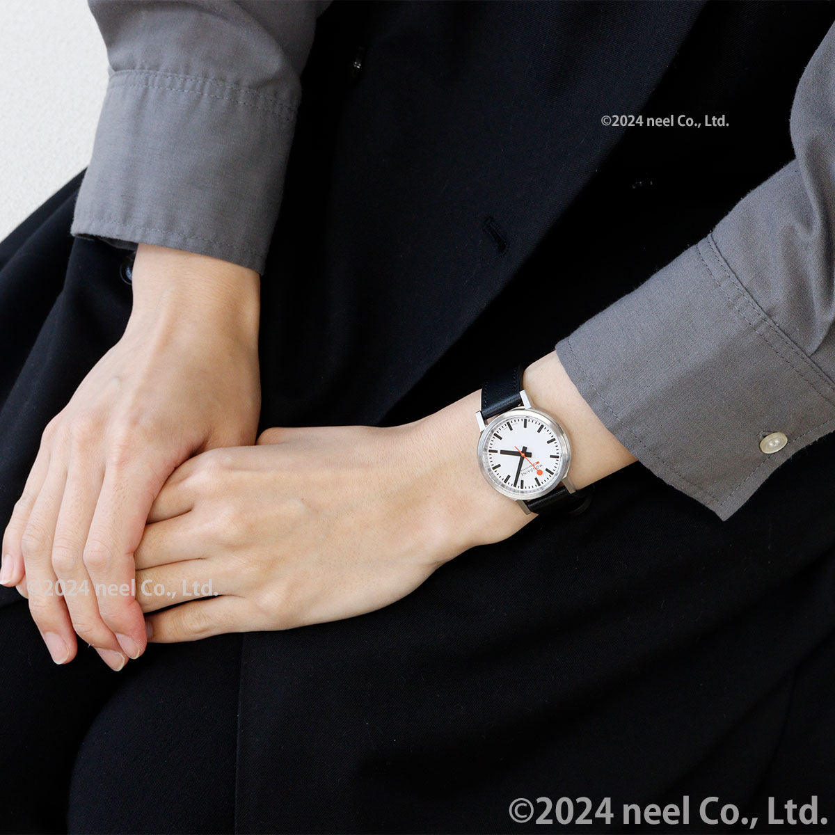 モンディーン MONDAINE 腕時計 レディース ストップ・トゥ・ゴー 34mm グレープビーガンレザー stop2go MST.3401B.LBV.SET