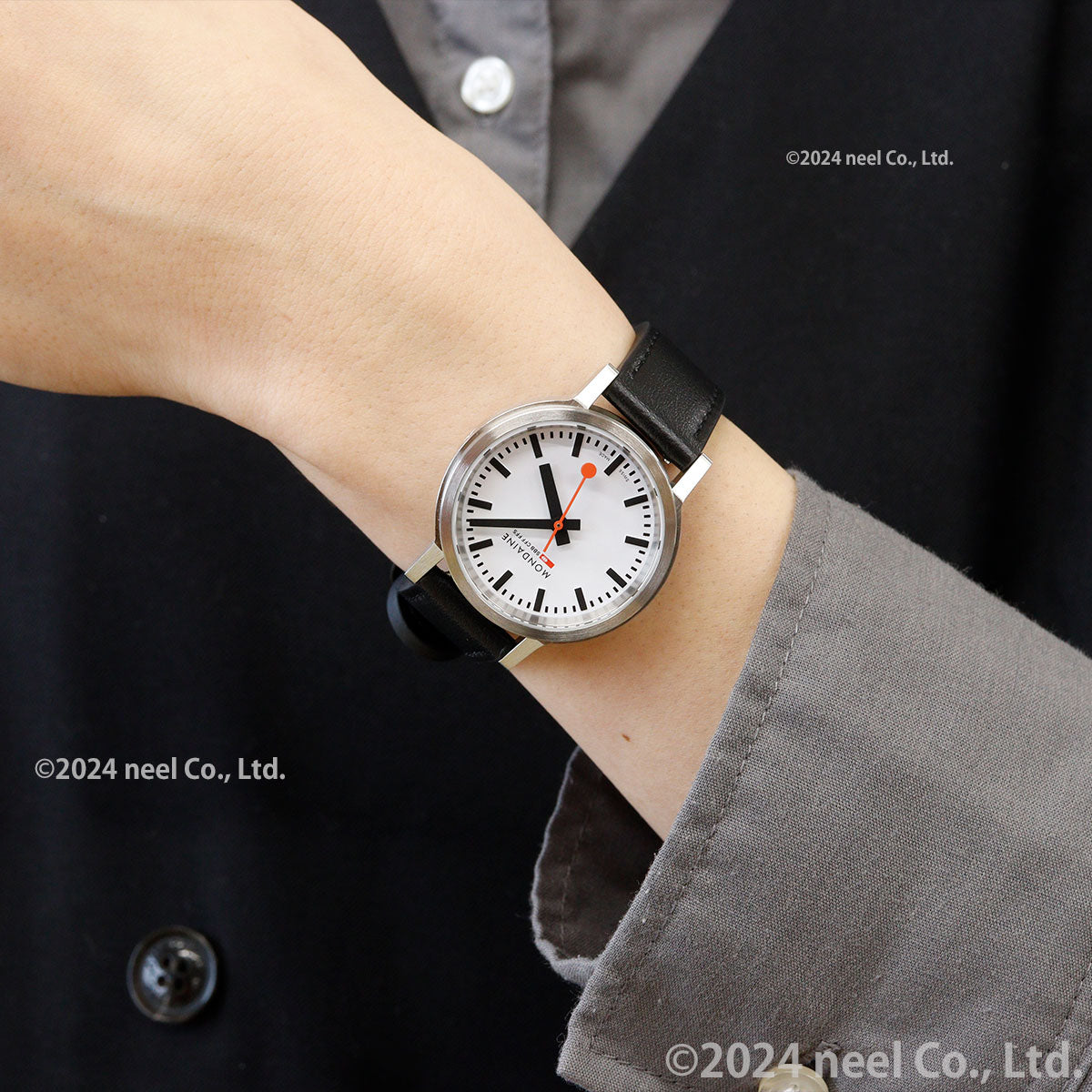 モンディーン MONDAINE 腕時計 レディース ストップ・トゥ・ゴー 34mm グレープビーガンレザー stop2go MST.3401B.LBV.SET