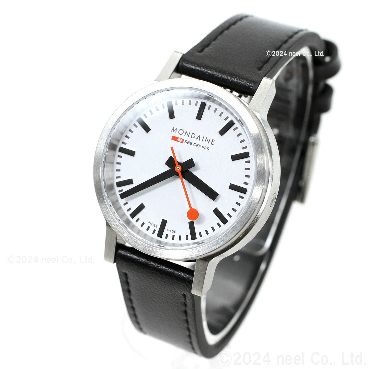 モンディーン MONDAINE 腕時計 レディース ストップ・トゥ・ゴー 34mm グレープビーガンレザー stop2go MST.3401B.LBV.SET
