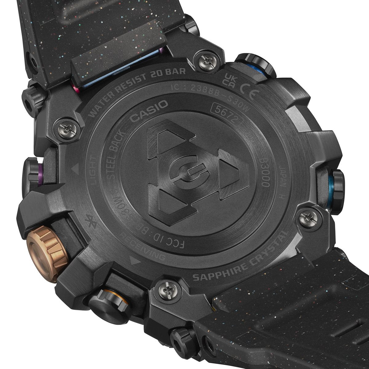 MT-G G-SHOCK 電波 ソーラー 電波時計 カシオ Gショック CASIO 限定モデル 腕時計 メンズ スマートフォンリンク タフソーラー MTG-B3000DN-1AJR 散光星雲 モチーフ【2024 新作】