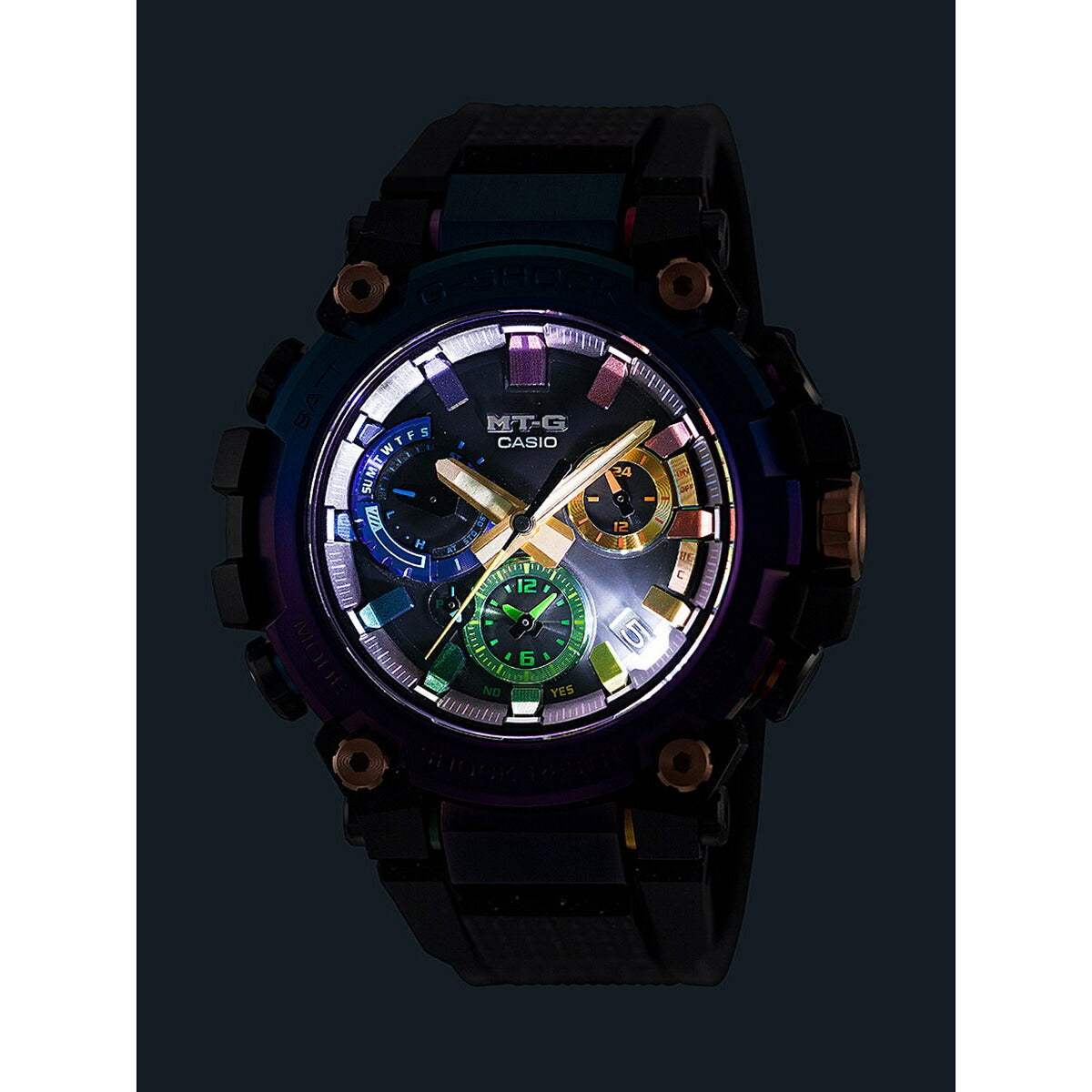 MT-G G-SHOCK 電波 ソーラー 電波時計 カシオ Gショック CASIO 限定モデル 腕時計 メンズ スマートフォンリンク タフソーラー MTG-B3000DN-1AJR 散光星雲 モチーフ【2024 新作】