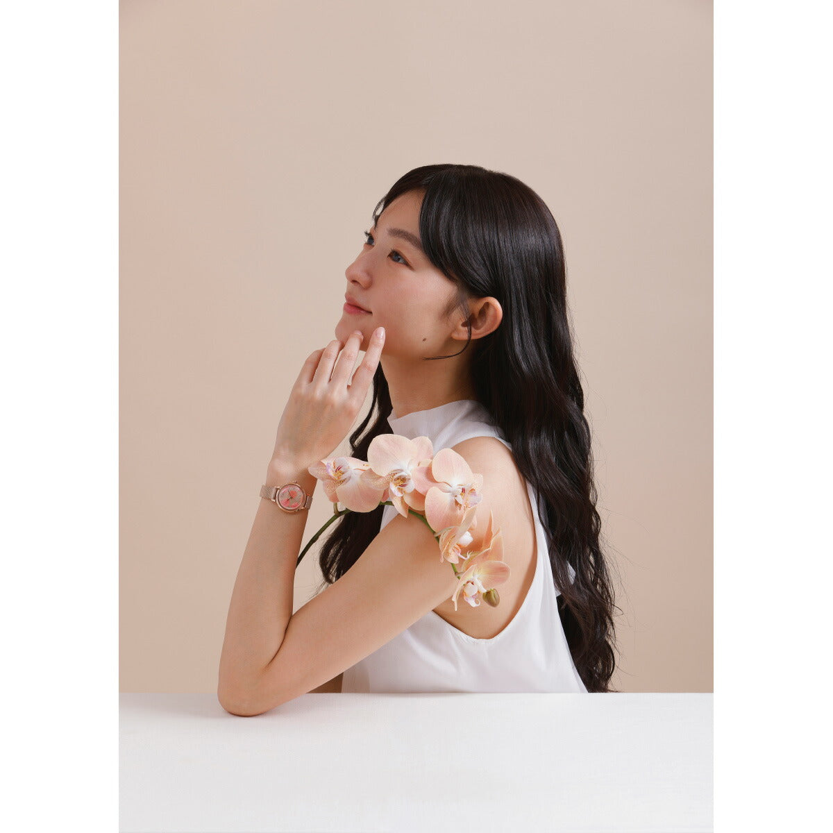 マトウ MATOW 腕時計 レディース Shiki Collection Bouquet ブーケット 山桜 ローズゴールドメッシュ MW007001【2025 新作】