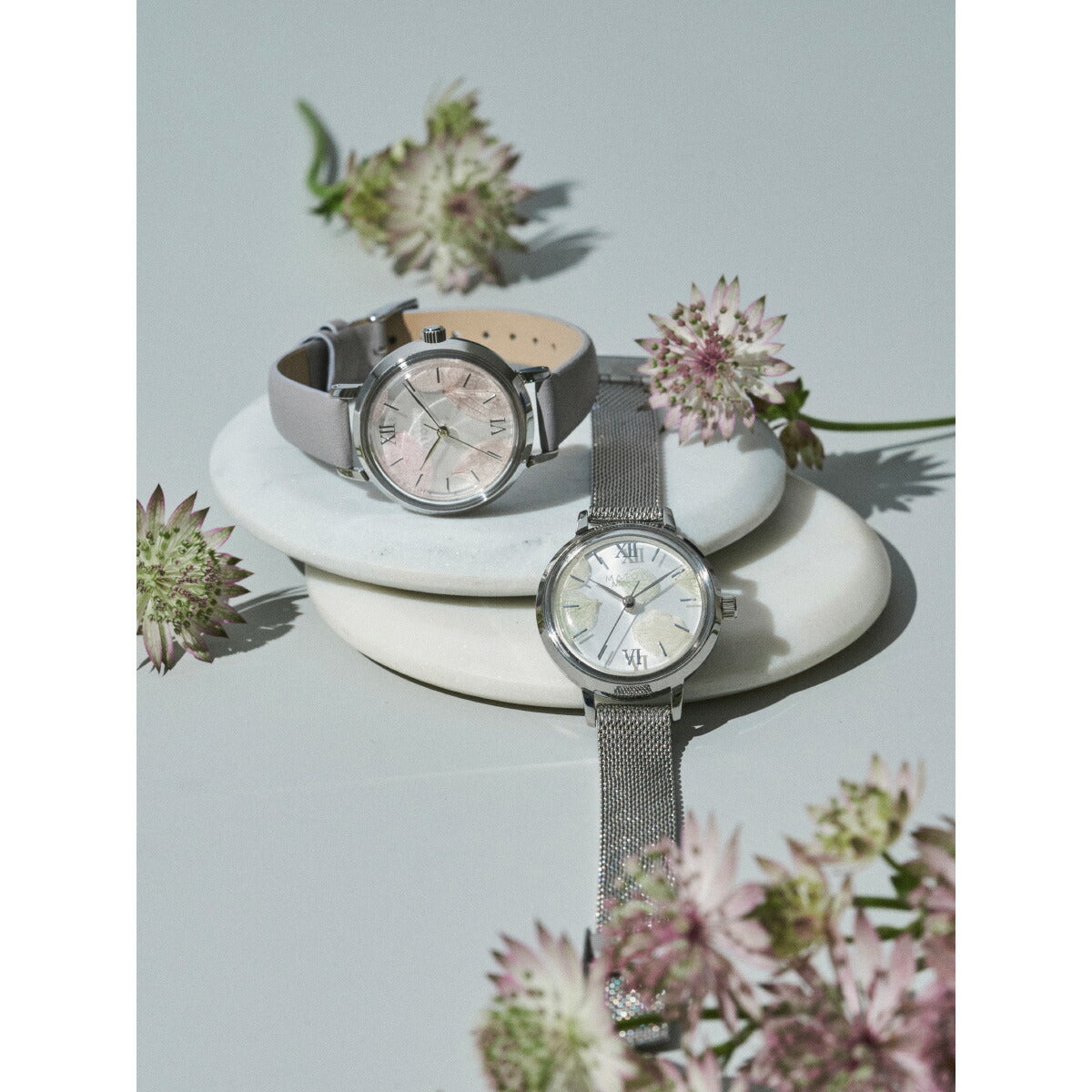 マトウ MATOW 腕時計 レディース Shiki Collection Bouquet ブーケット 花霞 シルバーライラックレザー MW007004【2025 新作】