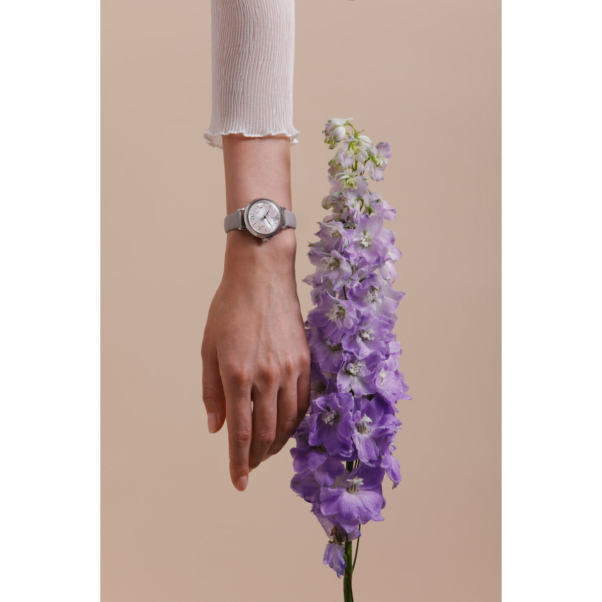 マトウ MATOW 腕時計 レディース Shiki Collection Bouquet ブーケット 花霞 シルバーライラックレザー MW007004【2025 新作】