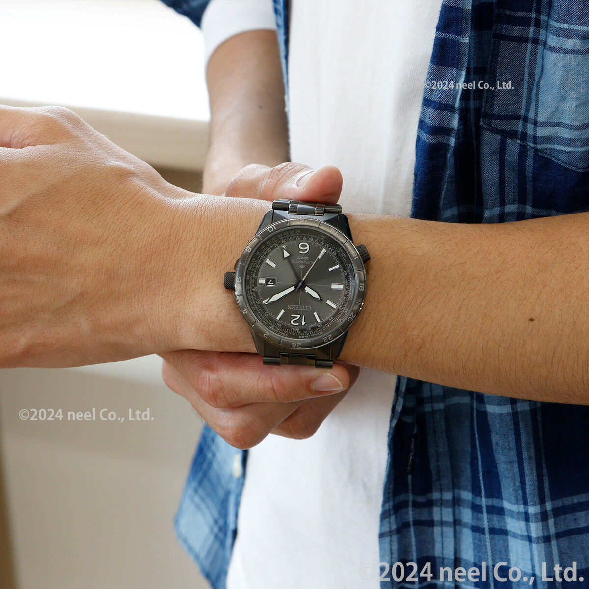 シチズン プロマスター スカイ CITIZEN PROMASTER SKY メカニカル 自動巻き 機械式 腕時計 メンズ NB6045-51H クロノグラフ GMT【2024 新作】
