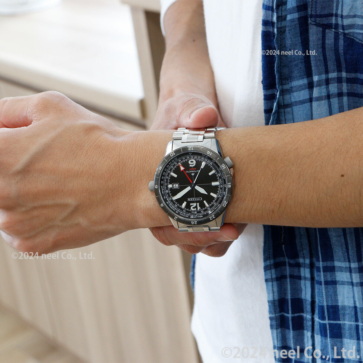 シチズン プロマスター スカイ CITIZEN PROMASTER SKY メカニカル 自動巻き 機械式 腕時計 メンズ NB6046-59E クロノグラフ GMT【2024 新作】