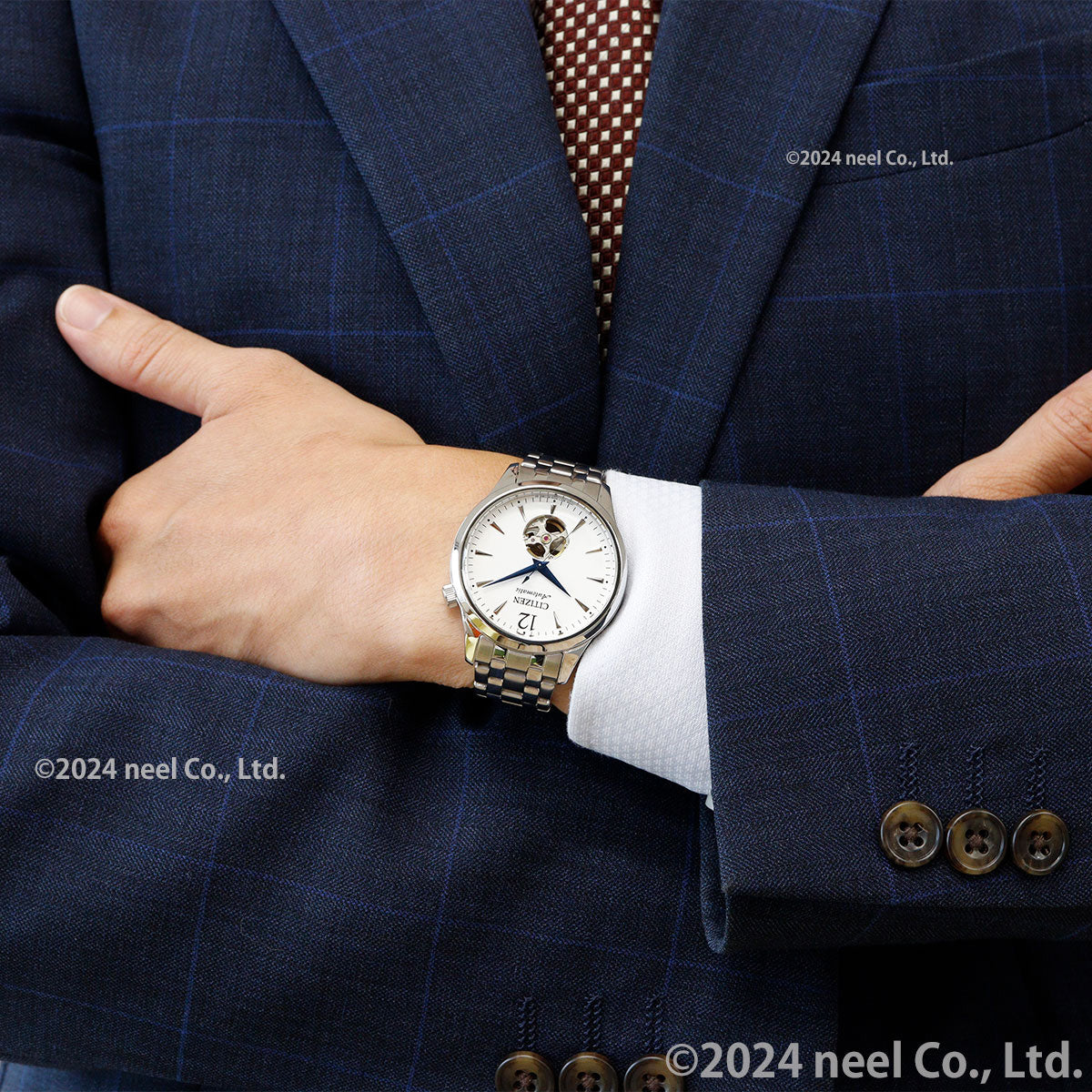 シチズンコレクション CITIZEN COLLECTION メカニカル 自動巻き 機械式 腕時計 メンズ NH9131-73A オープンハート【2024 新作】