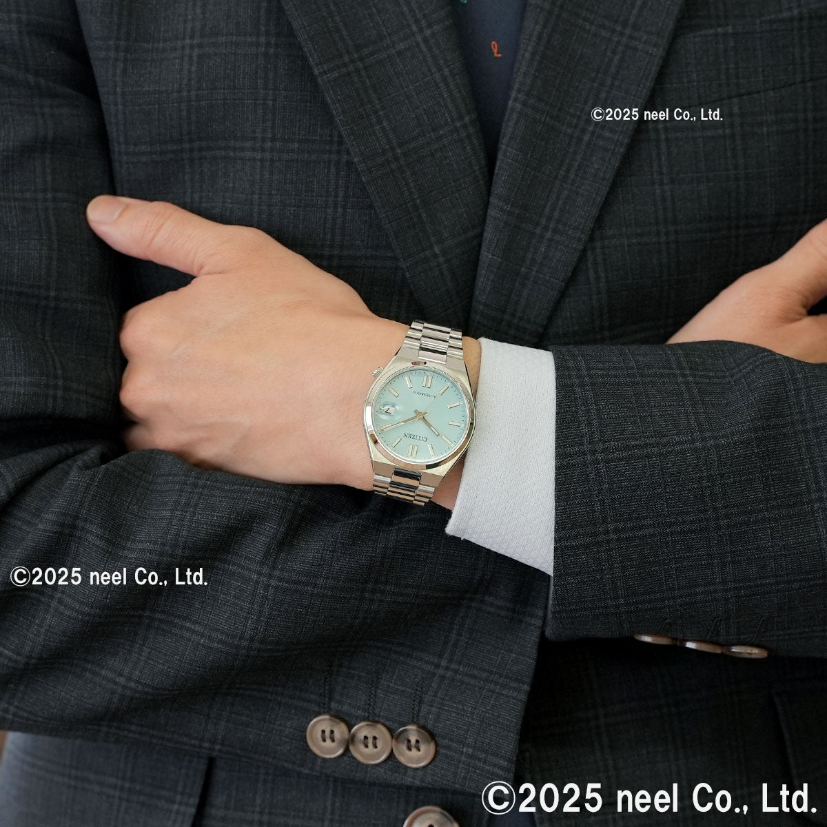 シチズンコレクション CITIZEN COLLECTION メカニカル 自動巻き 機械式 腕時計 メンズ レディース NJ0200-50L TSUYOSA 37mm アイスブルー【2025 新作】