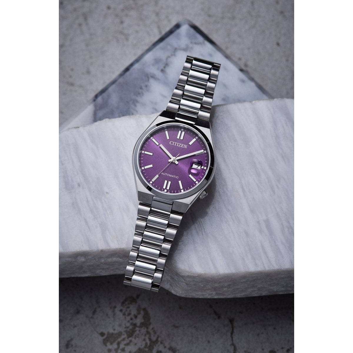 シチズンコレクション CITIZEN COLLECTION メカニカル 自動巻き 機械式 腕時計 メンズ レディース NJ0200-50W TSUYOSA 37mm バイオレット【2025 新作】
