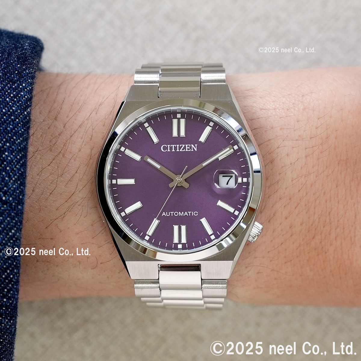 シチズンコレクション CITIZEN COLLECTION メカニカル 自動巻き 機械式 腕時計 メンズ レディース NJ0200-50W TSUYOSA 37mm バイオレット【2025 新作】