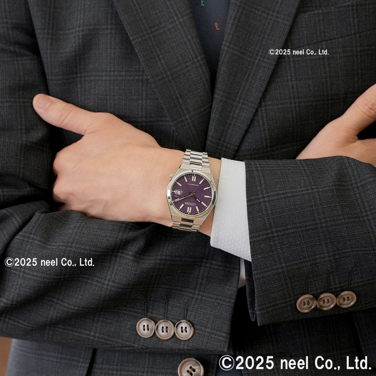 シチズンコレクション CITIZEN COLLECTION メカニカル 自動巻き 機械式 腕時計 メンズ レディース NJ0200-50W TSUYOSA 37mm バイオレット【2025 新作】