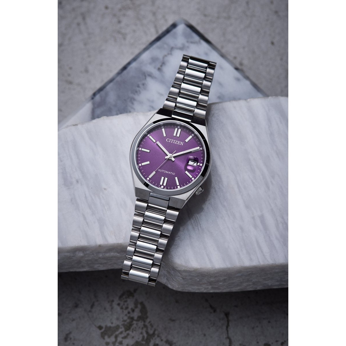 シチズンコレクション CITIZEN COLLECTION メカニカル 自動巻き 機械式 腕時計 メンズ レディース NJ0200-50W TSUYOSA 37mm バイオレット【2025 新作】