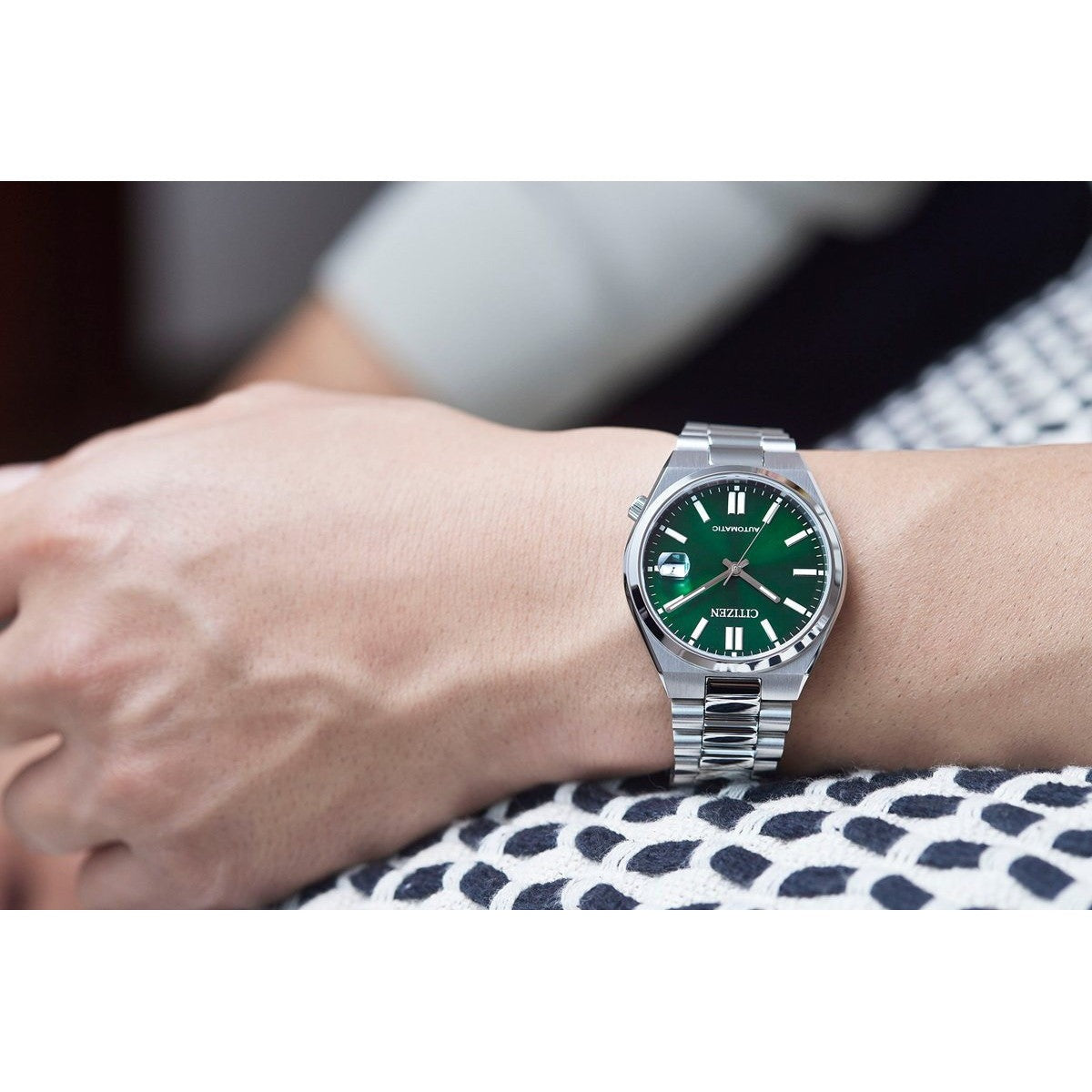 シチズンコレクション CITIZEN COLLECTION メカニカル 自動巻き 機械式 腕時計 メンズ レディース NJ0200-50X TSUYOSA 37mm ダークグリーン【2025 新作】