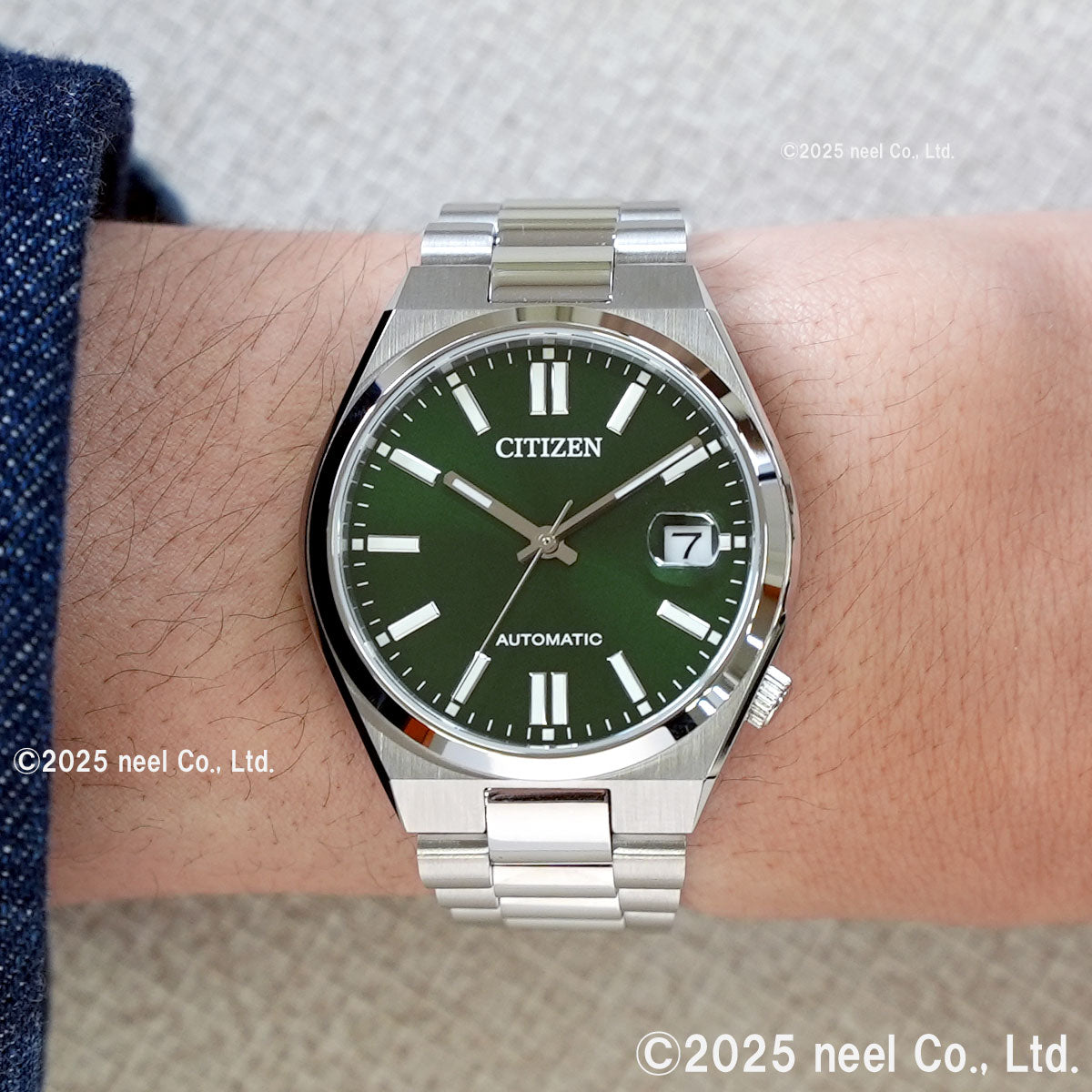 シチズンコレクション CITIZEN COLLECTION メカニカル 自動巻き 機械式 腕時計 メンズ レディース NJ0200-50X TSUYOSA 37mm ダークグリーン【2025 新作】
