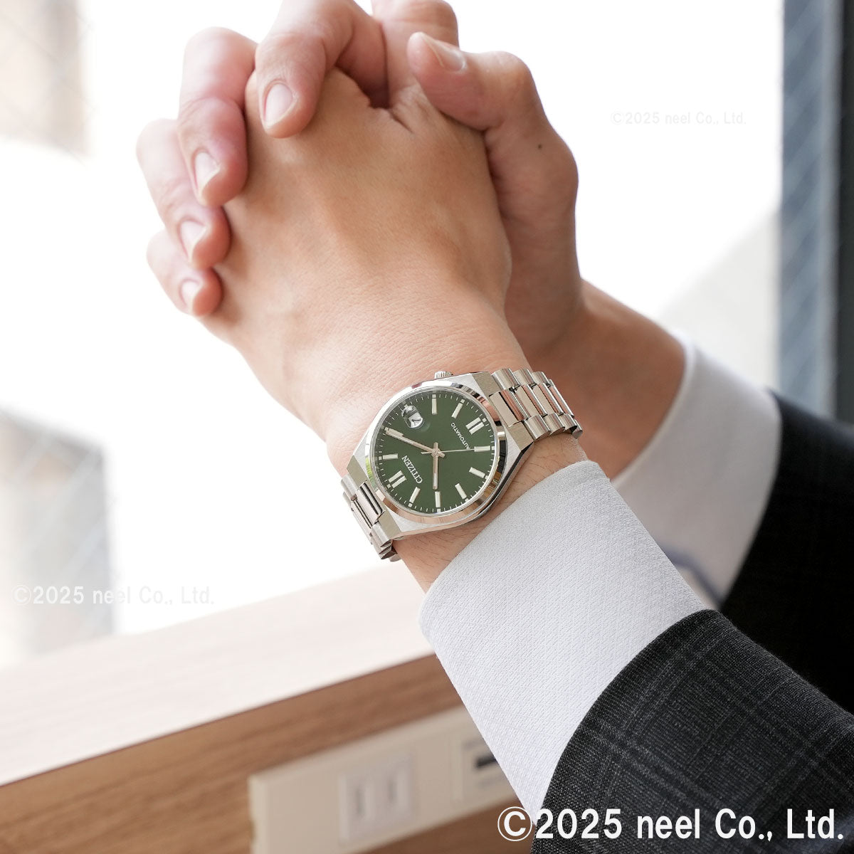 シチズンコレクション CITIZEN COLLECTION メカニカル 自動巻き 機械式 腕時計 メンズ レディース NJ0200-50X TSUYOSA 37mm ダークグリーン【2025 新作】