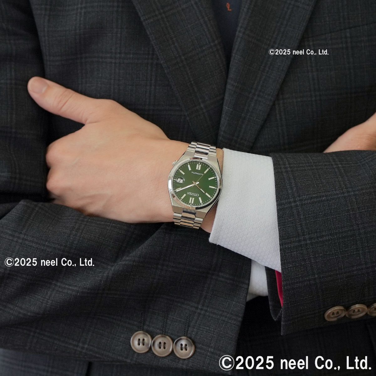 シチズンコレクション CITIZEN COLLECTION メカニカル 自動巻き 機械式 腕時計 メンズ レディース NJ0200-50X TSUYOSA 37mm ダークグリーン【2025 新作】