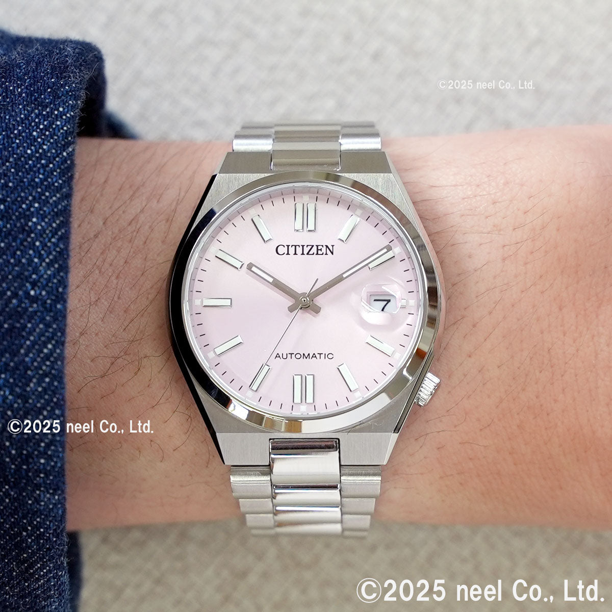 シチズンコレクション CITIZEN COLLECTION メカニカル 自動巻き 機械式 腕時計 メンズ レディース NJ0200-50Z TSUYOSA 37mm パステルピンク【2025 新作】