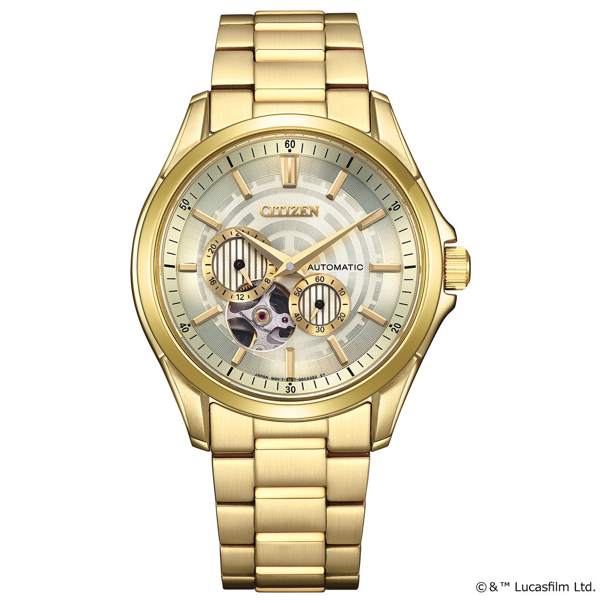 シチズンコレクション CITIZEN COLLECTION メカニカル オ-プンハート 「STAR WARS」 限定モデル 「C-3PO」 自動巻き 機械式 腕時計 メンズ NP1013-53P【2025 新作】