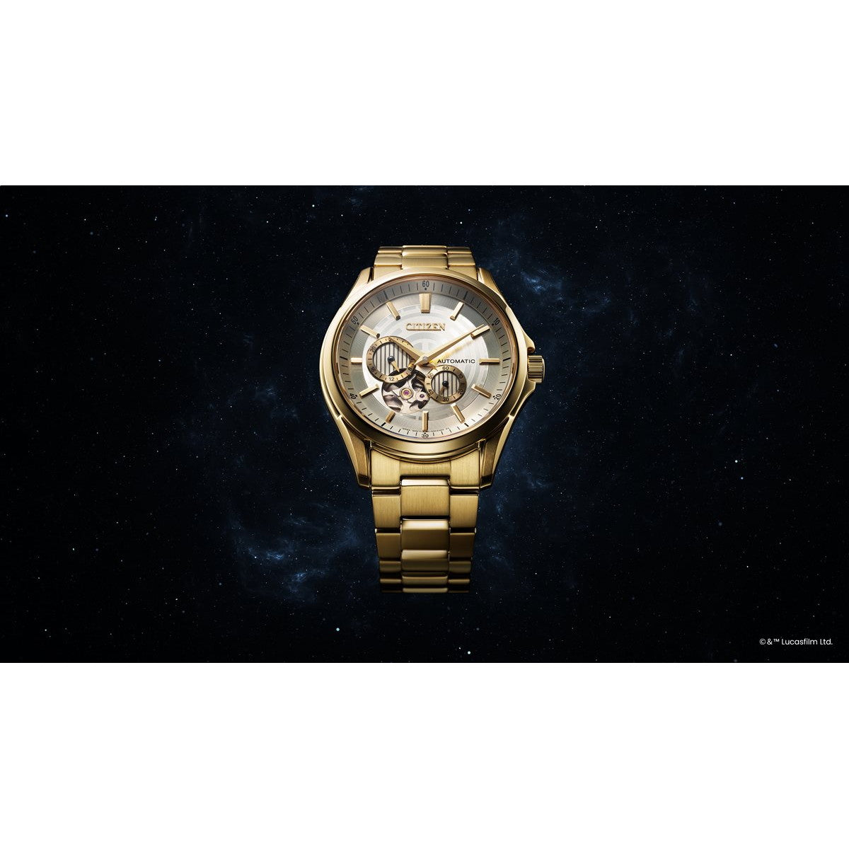 シチズンコレクション CITIZEN COLLECTION メカニカル オ-プンハート 「STAR WARS」 限定モデル 「C-3PO」 自動巻き 機械式 腕時計 メンズ NP1013-53P【2025 新作】