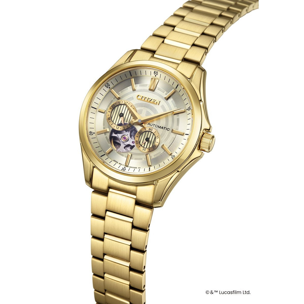 シチズンコレクション CITIZEN COLLECTION メカニカル オ-プンハート 「STAR WARS」 限定モデル 「C-3PO」 自動巻き 機械式 腕時計 メンズ NP1013-53P【2025 新作】