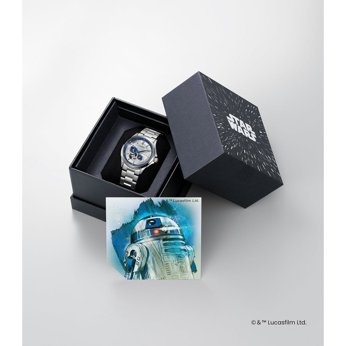 シチズンコレクション CITIZEN COLLECTION メカニカル オ-プンハート 「STAR WARS」 限定モデル 「R2-D2」 自動巻き 機械式 腕時計 メンズ NP1017-61A【2025 新作】