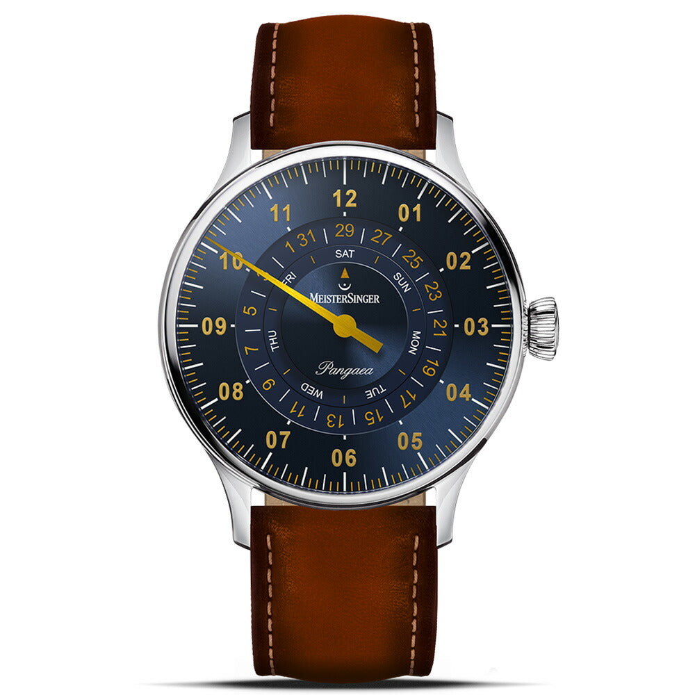 マイスタージンガー MeisterSinger パンゲア デイデイト スティールブルー&ゴールド Pangaea Day Date 自動巻き 腕時計 PDD917G【2025 新作】