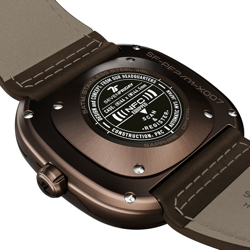 セブンフライデー SEVENFRIDAY PE2/01 PE-Series 腕時計 メンズ 自動巻き