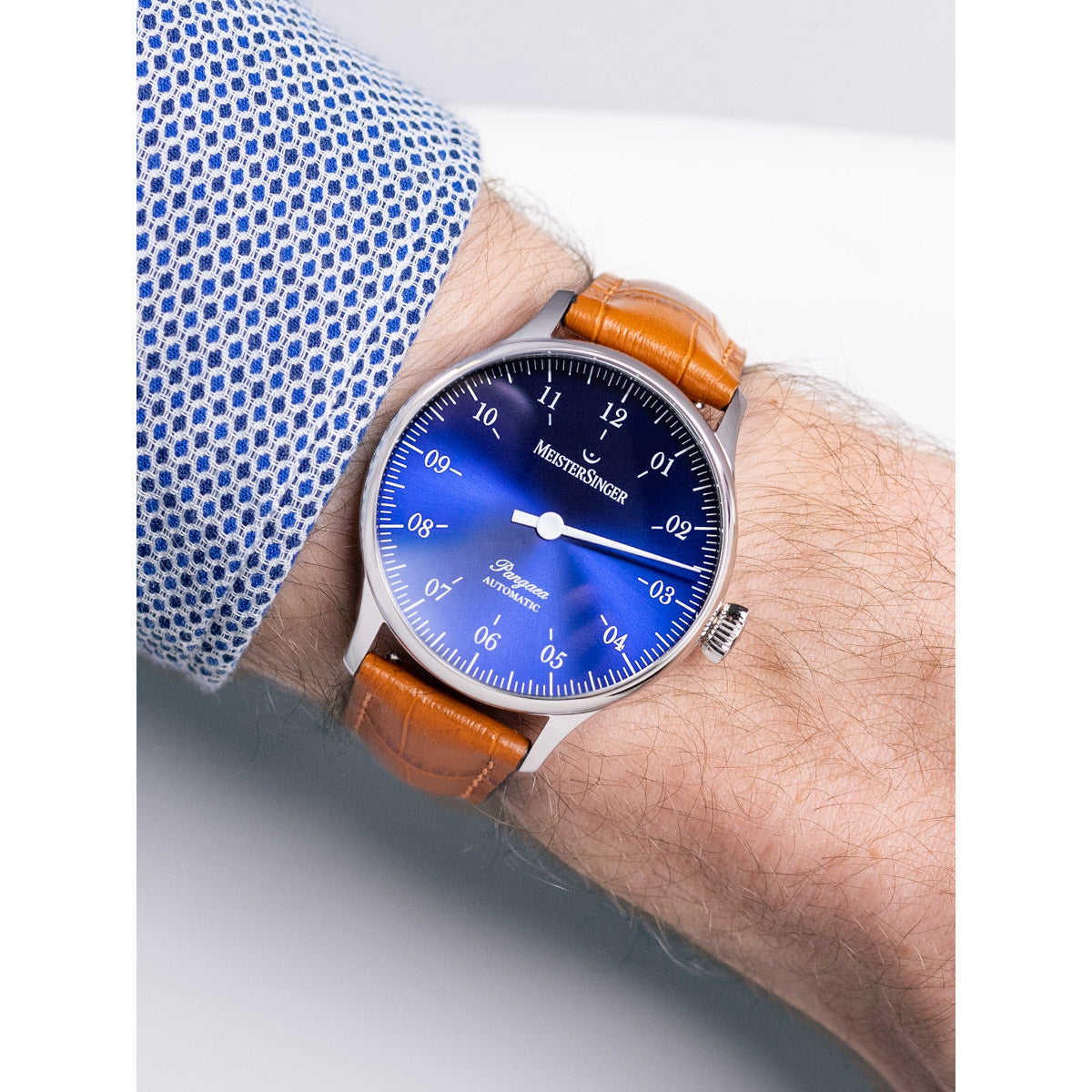 マイスタージンガー MeisterSinger パンゲア サンバーストブルー Pangaea Sunburst Blue 自動巻き 腕時計 メンズ レディース PM9908
