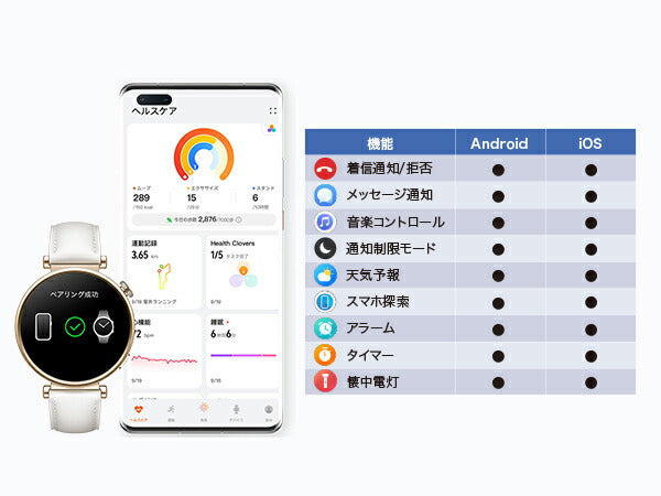 ファーウェイ HUAWEI スマートウォッチ WATCH GT4 46mm PNXB19-GRY ウェアラブル 心拍数 血中酸素 グレー 腕時計 メンズ レディース