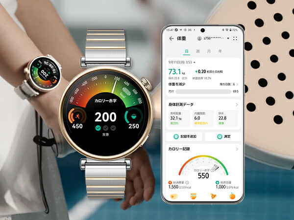 ファーウェイ HUAWEI スマートウォッチ WATCH GT4 46mm PNXB19-GRY ウェアラブル 心拍数 血中酸素 グレー 腕時計 メンズ レディース